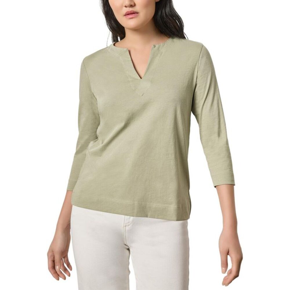Lilla P Womens  Side Split Neck Top